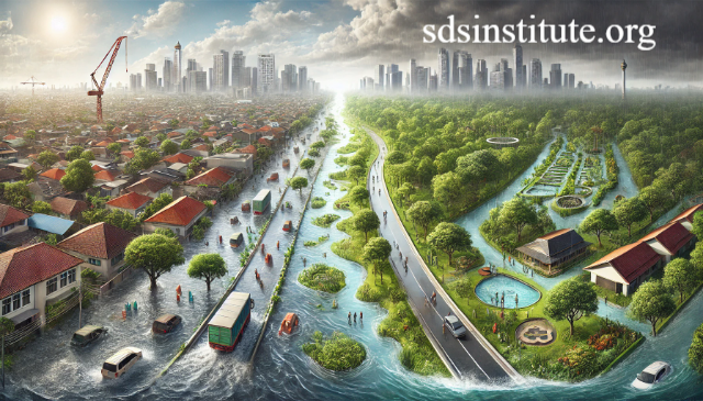 Edukasi Tata Ruang Hijau Berkelanjutan Menyediakan Solusi Drainase Guna Mencegah Bencana Banjir Perkotaan